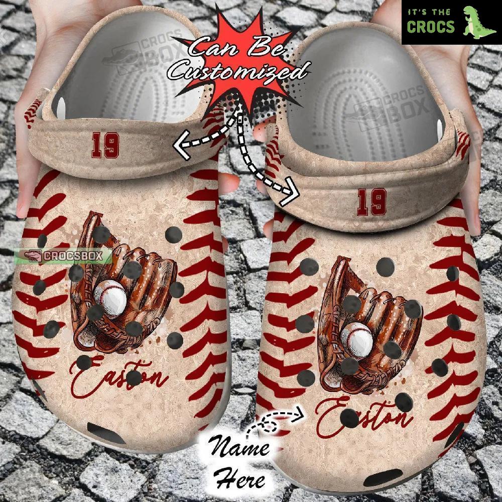 Personalized Baseball Glove With Ball Crocs Sport