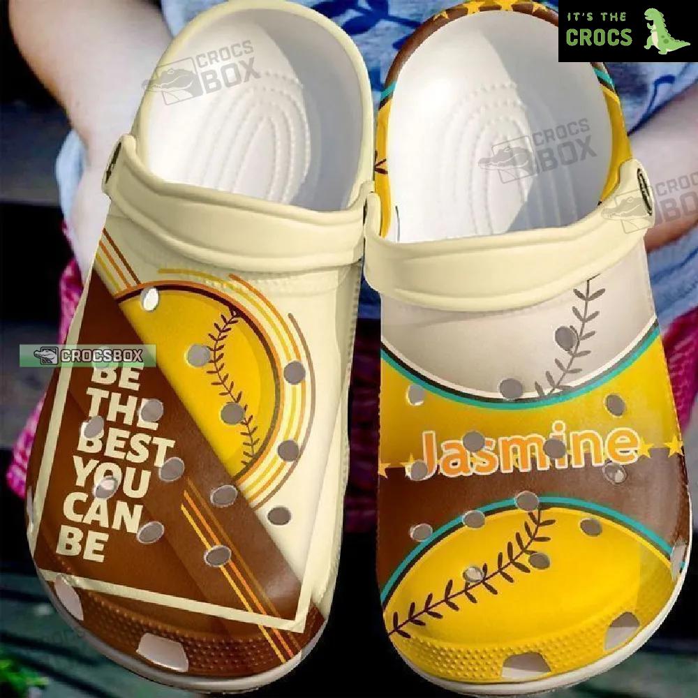 Personalized Be The Best Classic Baseball Crocs Shoes