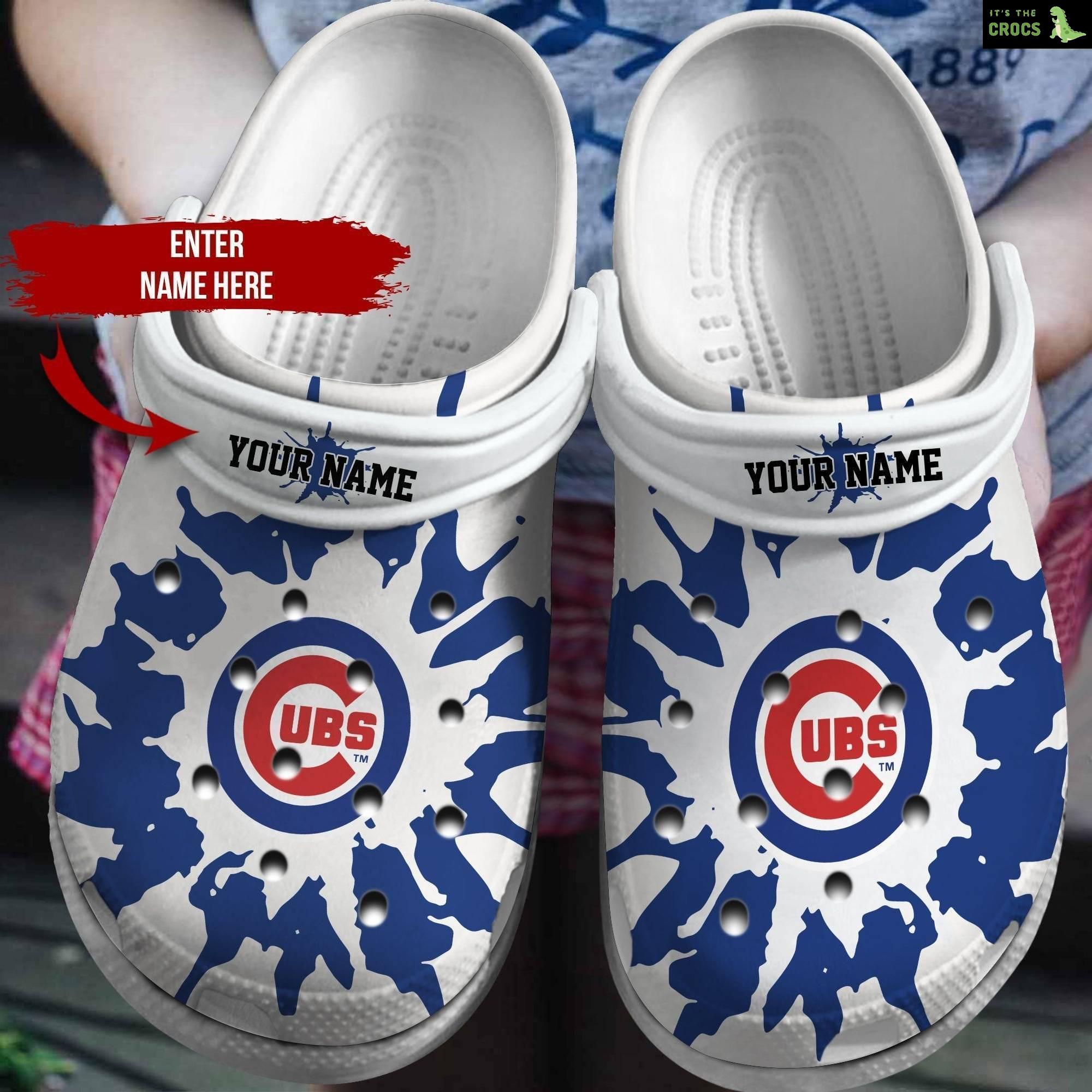Personalized Chicago Cubs Crocbland Clog