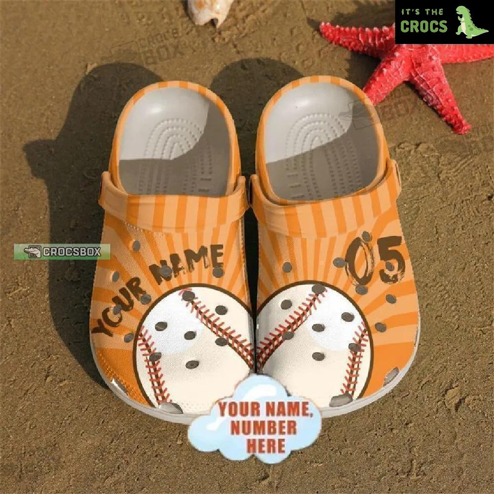 Personalized Classic Baseball Crocs Shoes