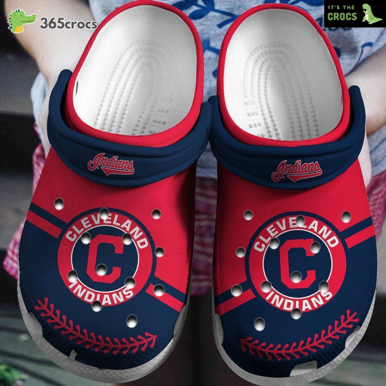 Personalized Cleveland Guardians Football Team Crocs Clog Custom Name Shoes