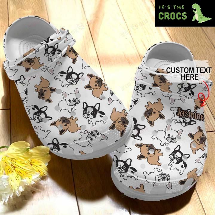 Personalized French Bulldog Pattern Crocs Classic Clogs Shoes
