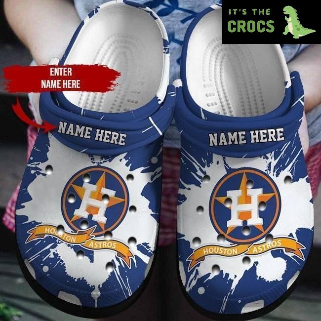 Personalized Houston Astros Crocbland Clog 50606Tp