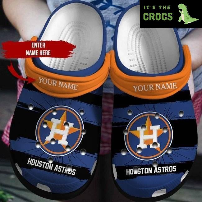 Personalized Houston Astros Crocbland Clog 50615Tp