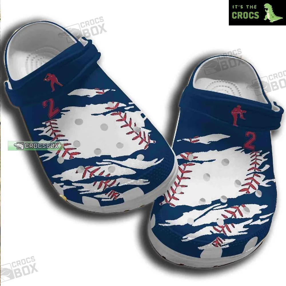 Personalized Number Baseball Player Crocs Baseball Team Gift