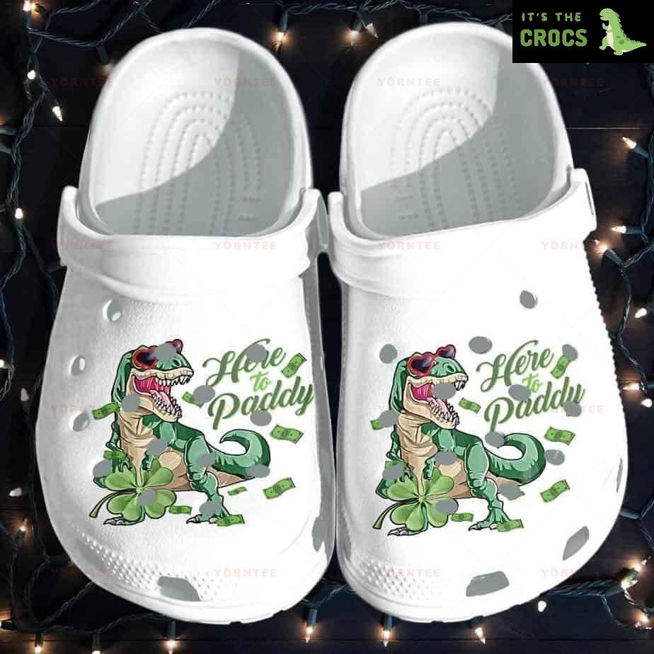 Personalized Player Baseball Equipt Dinosaurs Gift For Lover Rubber Crocs Clog Shoes