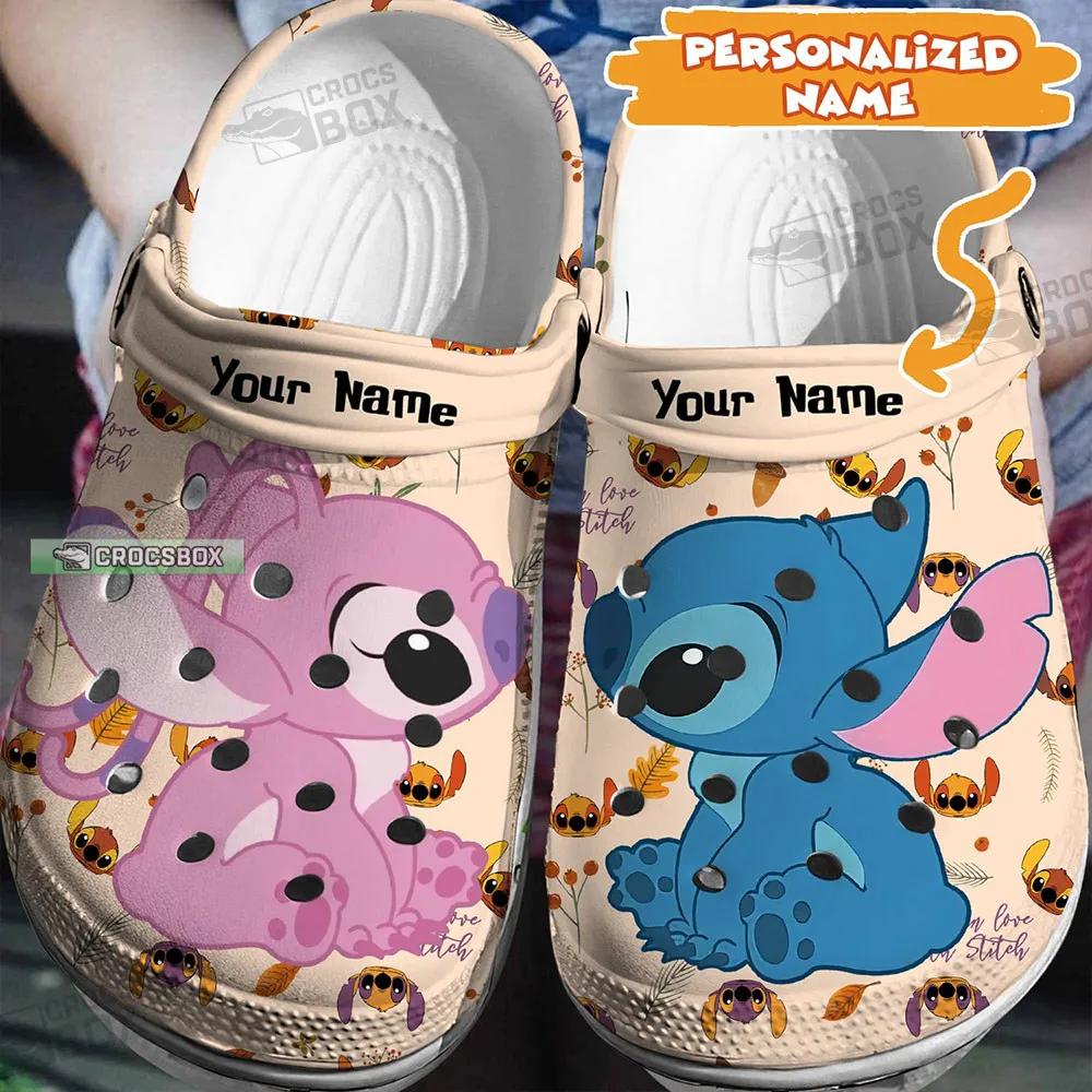 Personalized Stitch And Angel Crocs Stitch Gift Shop