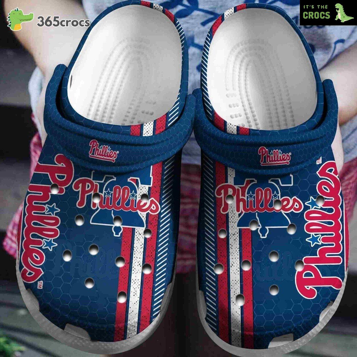 Philadelphia Phillies Baseball Lovers Comfort Stylish Crocs Clog Shoes