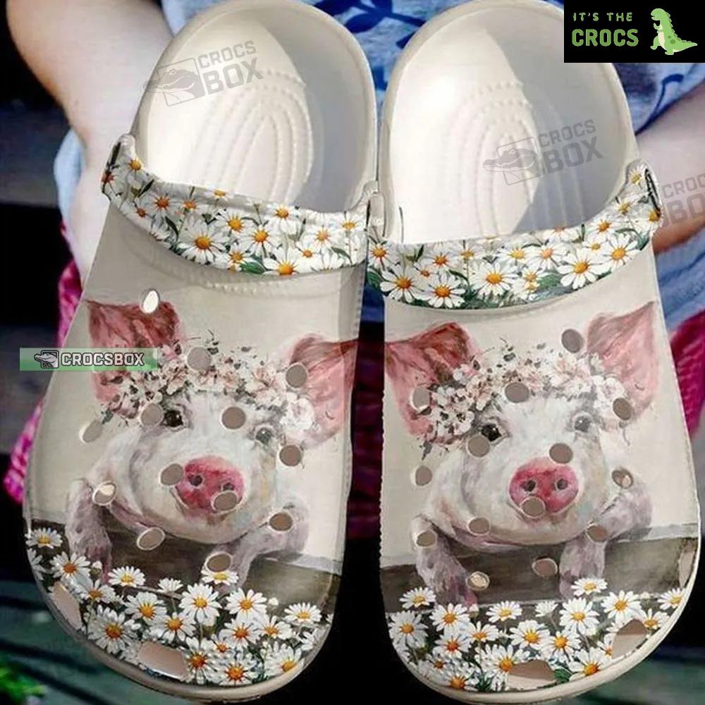 Pig Floral Crocs Farm Crocs