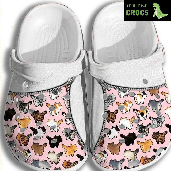 Pinky Cats Crocs Classic Clogs Shoes