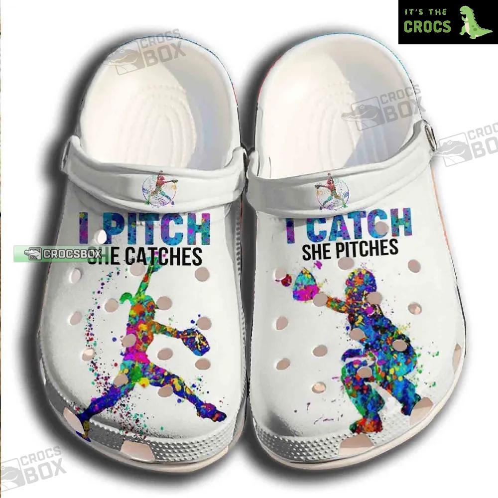 Pitch And Catch Shoes Crocs For Batter Girl