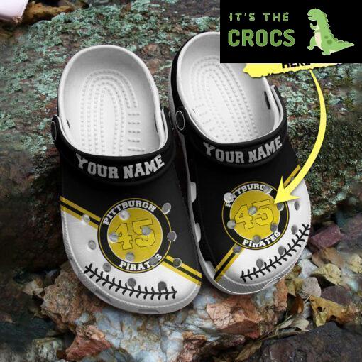 Pittsburgh Pirates Personalized Crocs Crocband Clog Unisex Fashion Style