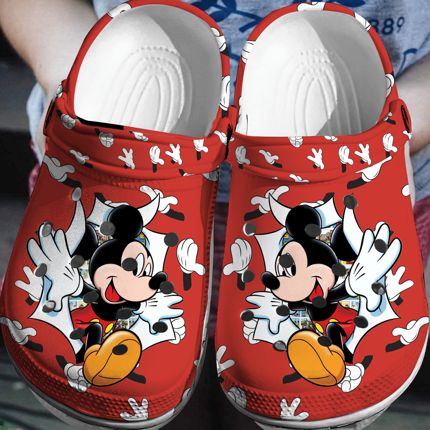 Playful Companion: Mickey Mouse 3D Clog Shoes