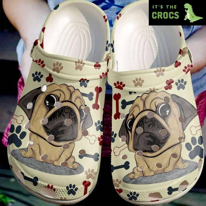 Pug Cute Crocs Classic Clogs Shoes
