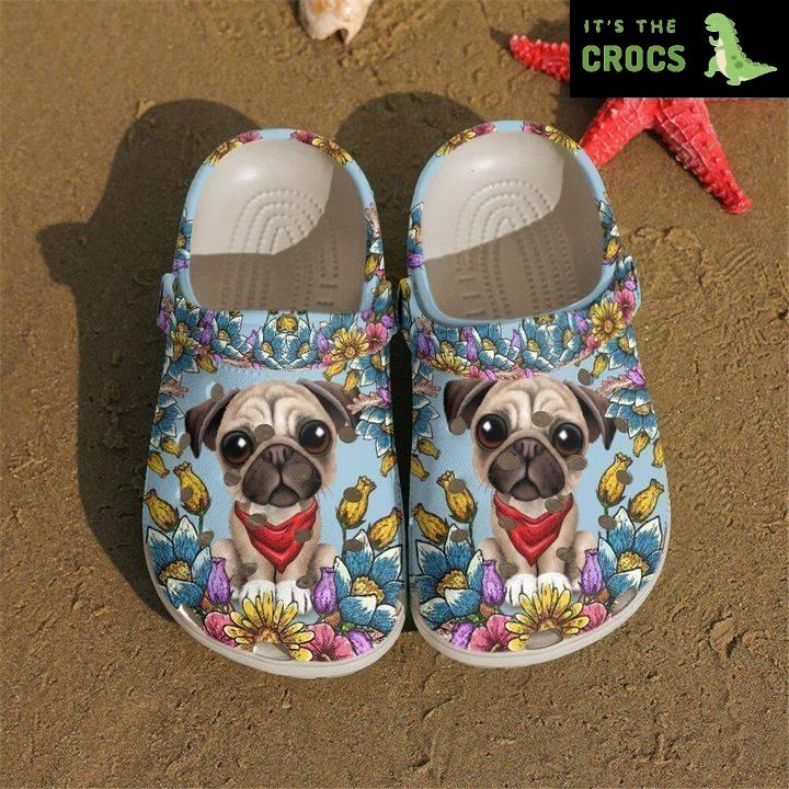 Pug Cutie Crocs Classic Clogs Shoes