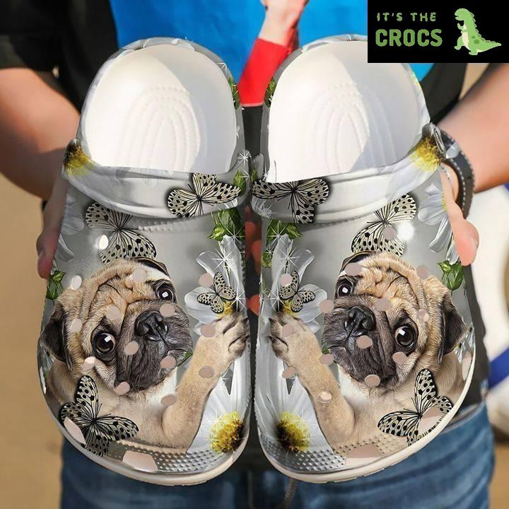 Pug Daisy V2 Crocs Classic Clogs Shoes