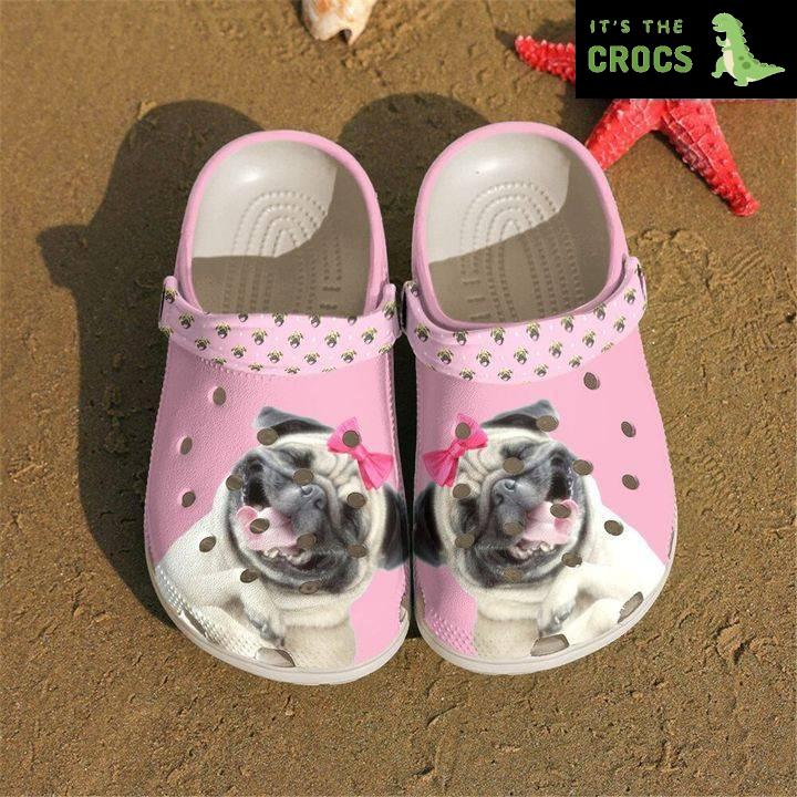 Pug Funny Rubber Crocs Clog Shoes