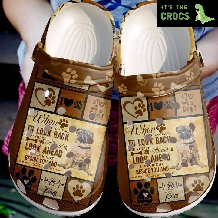 Pug I Will Be There Crocs Classic Clogs Shoes