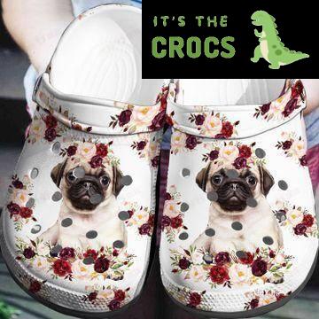 Pug Lover’s Crocs Classic Clogs Shoes
