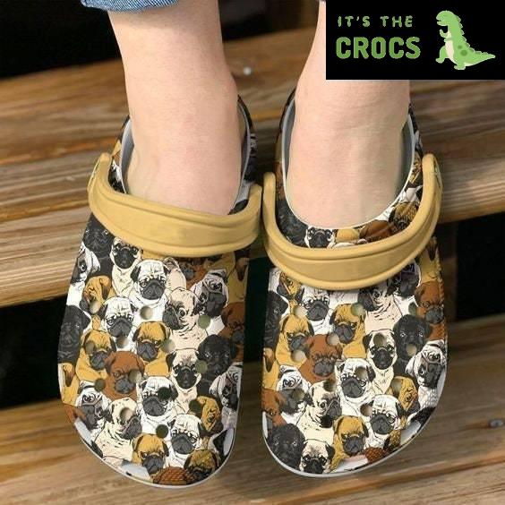 Pug Shades Of Crocs Classic Clogs Shoes, Gift For Men Women