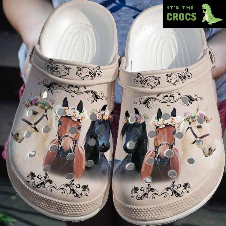 Riding in Comfort: Horse Crocs Classic Clogs