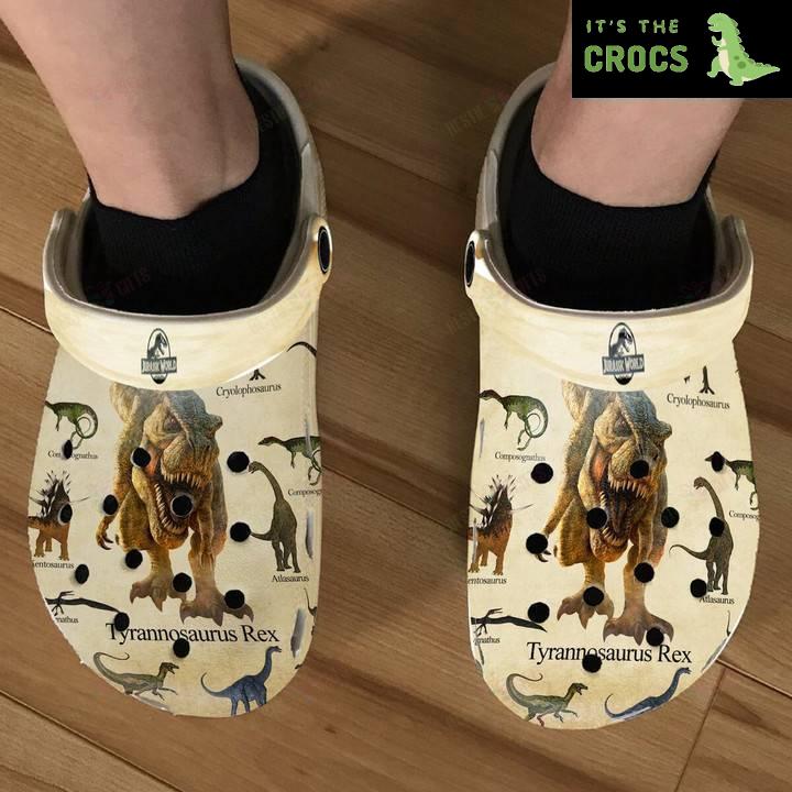 Roaring Dinosaur Crocs Classic Clogs