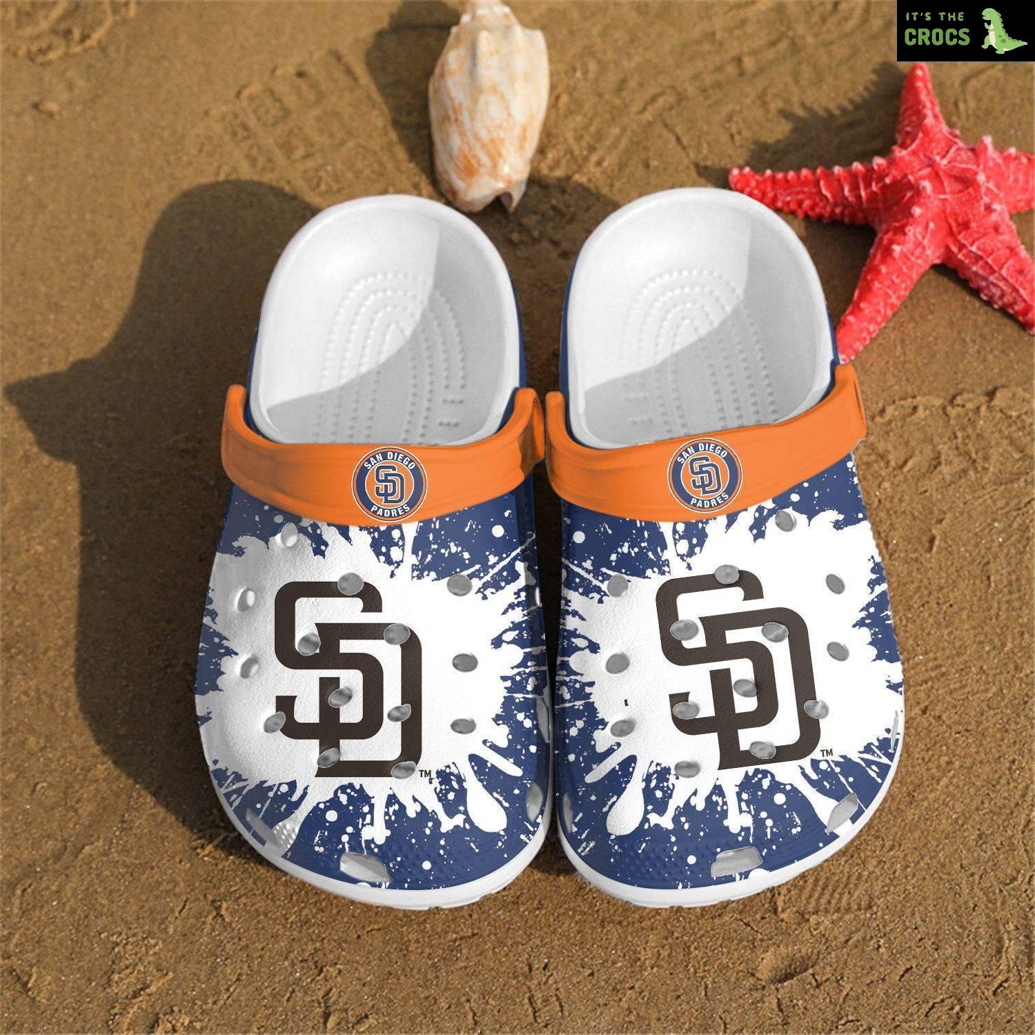 San Diego Padres Crocs Crocband Clog Shoes For Men Women