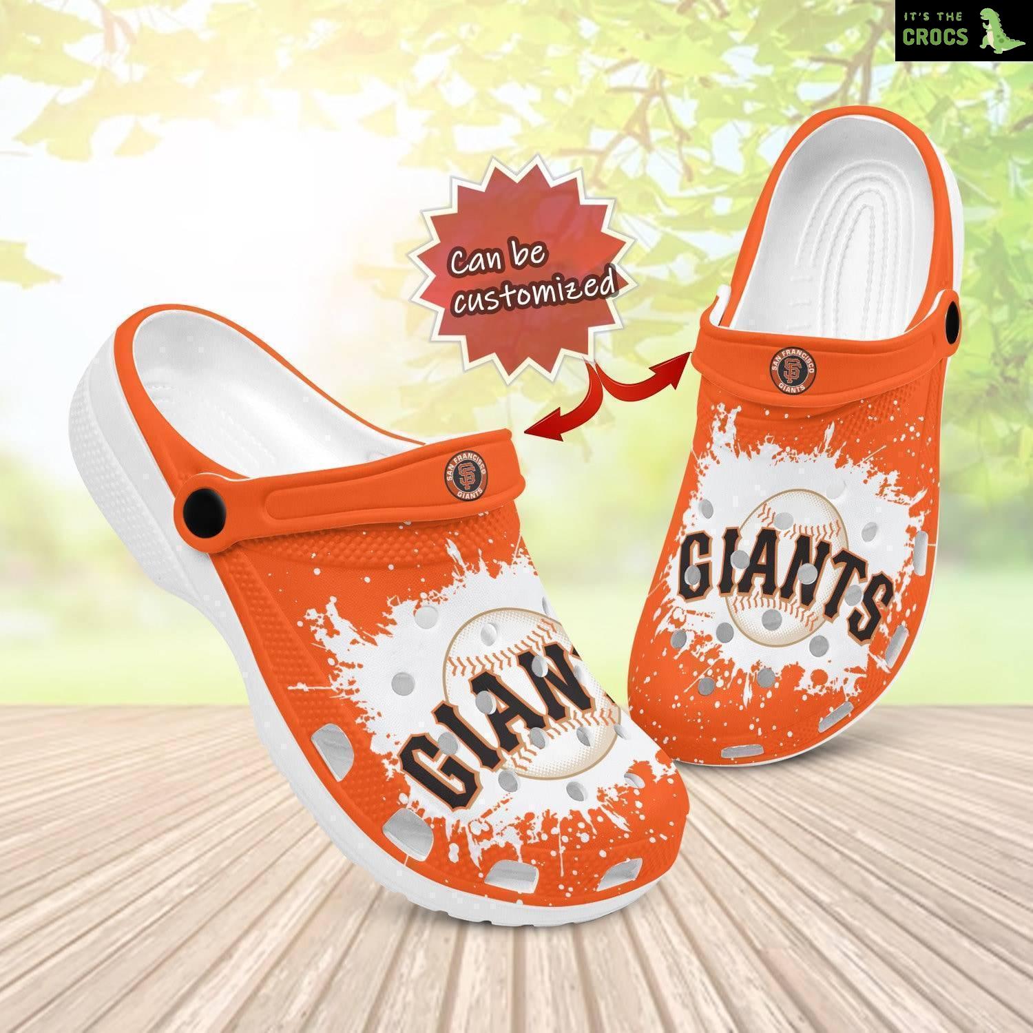 San Francisco Giants Theme Crocs Comfy Footwear And Gift Clogs