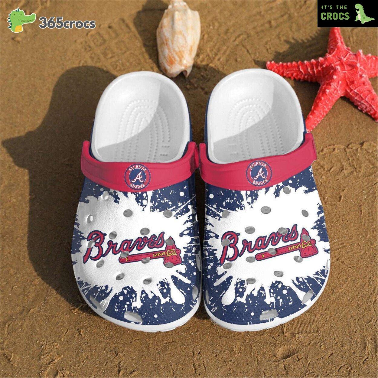 Show Team Spirit MLB Atlanta Braves Inspired Classic Comfort Clog Footwear