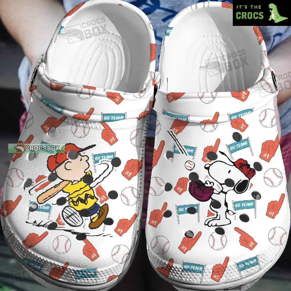 Snoopy Baseball 3D Crocs Shoes Gift For Baseball Lovers