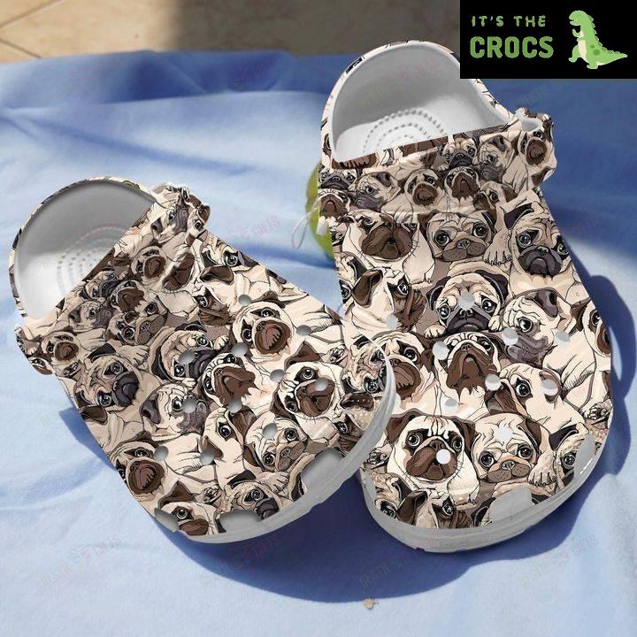 So Many Pugs Crocs Classic Clogs Shoes