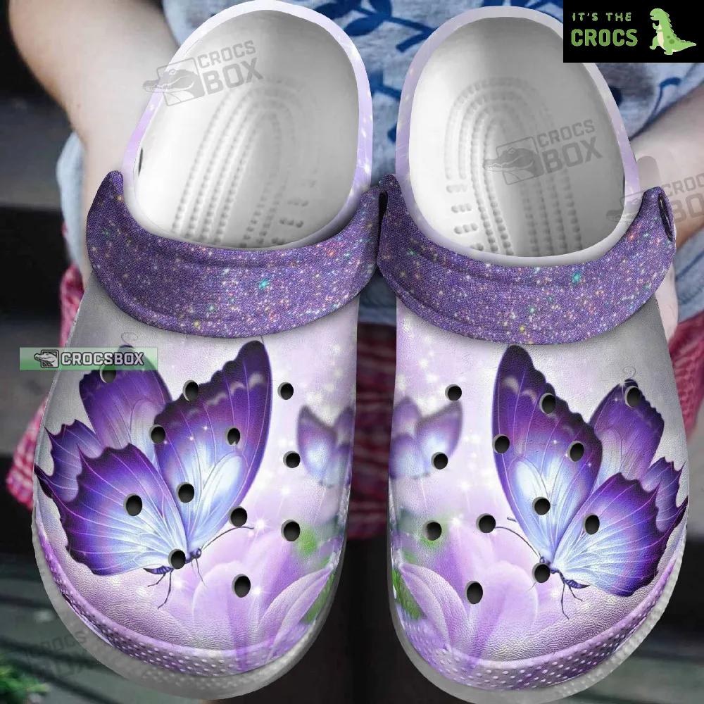 Sparkling Butterfly Crocs Footwear