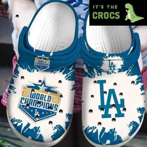 Sport Croc Shoes, Crocs Shoes Baseball Los Angeles Dodgers, Gift Birthday