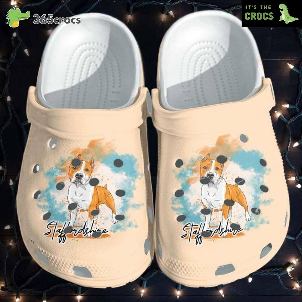 Staffordshire Bull Terrier Puppy Mother’s Day For Dog Mom Crocs Clog Shoes