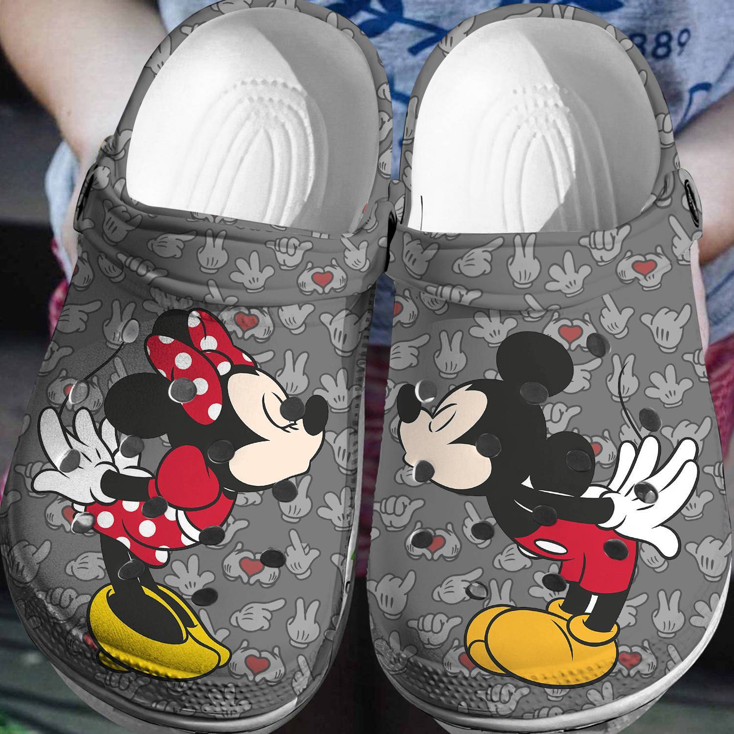 Step into Fun: Mickey Minnie Crocs 3D Clog Shoes – Disney Excitement for Your Feet