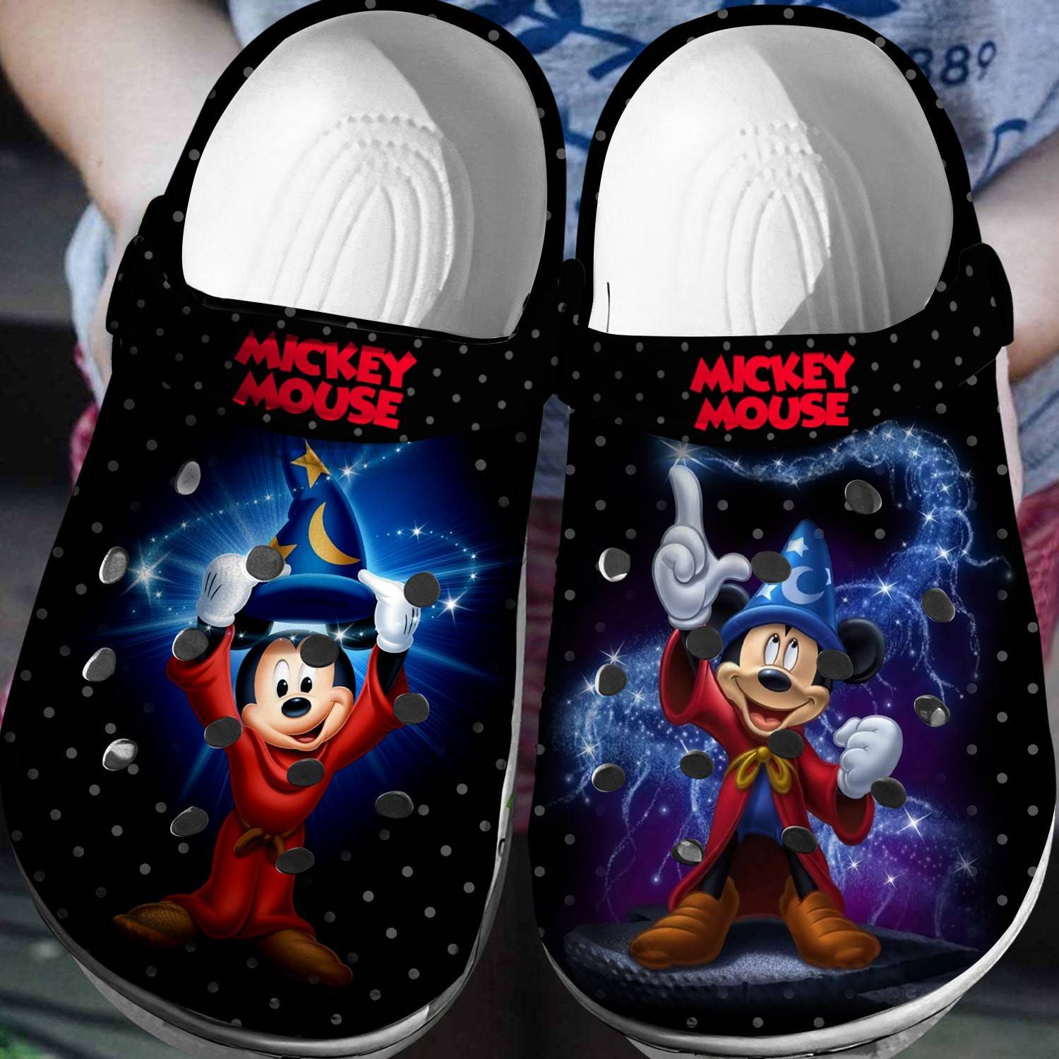 Step into the Disney Dream with Mickey: Customizable 3D Clog Shoes for Disney Fanatics