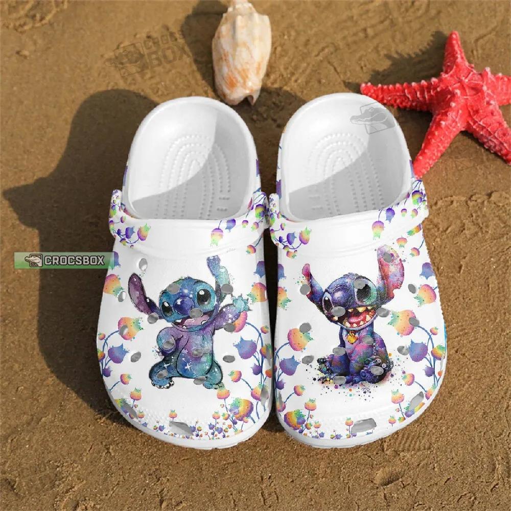 Stitch Cute White Crocs Disney Stitch Gifts