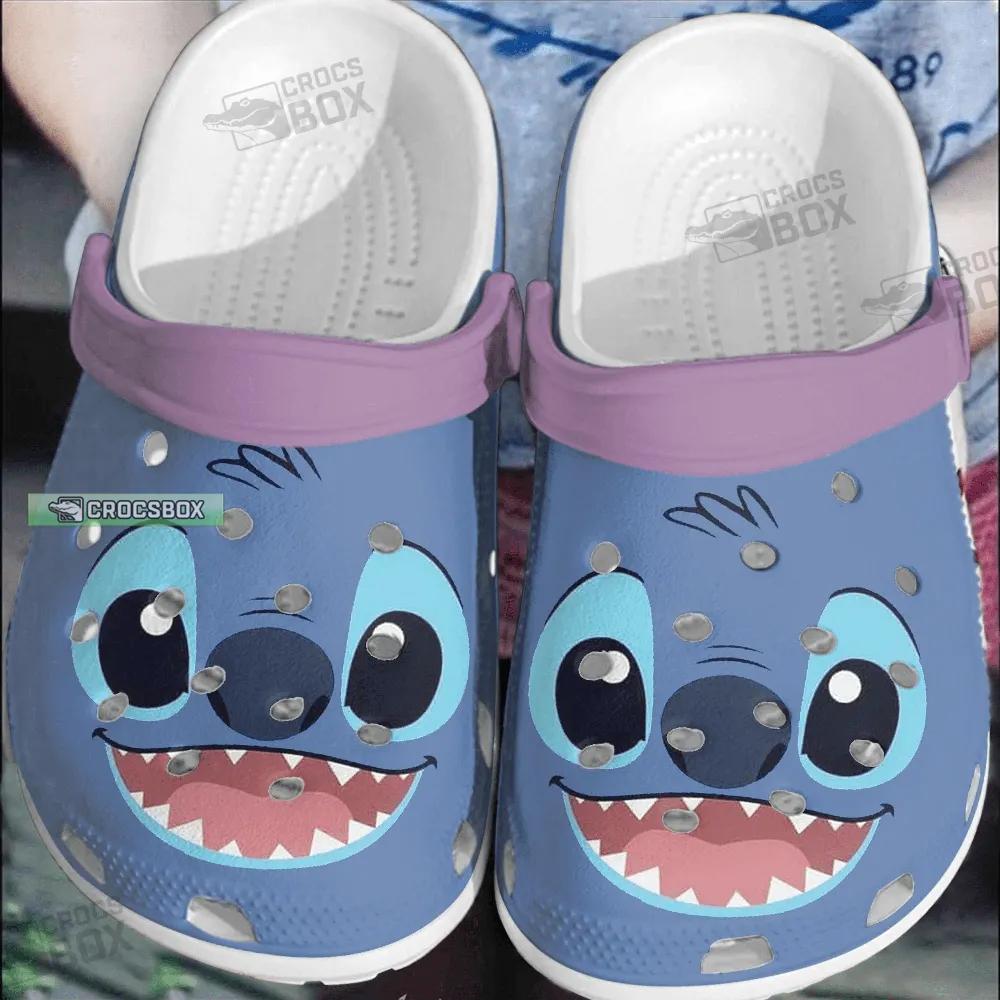 Stitch Happy Face Crocs Stitch Birthday Gift