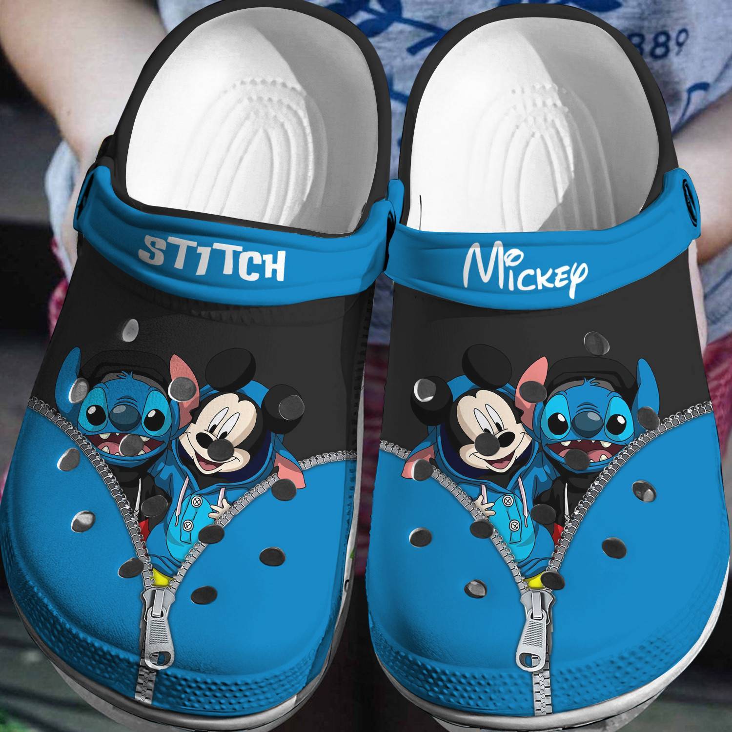 Stitch Mickey Crocs 3D Clog Shoes - Its The Crocs