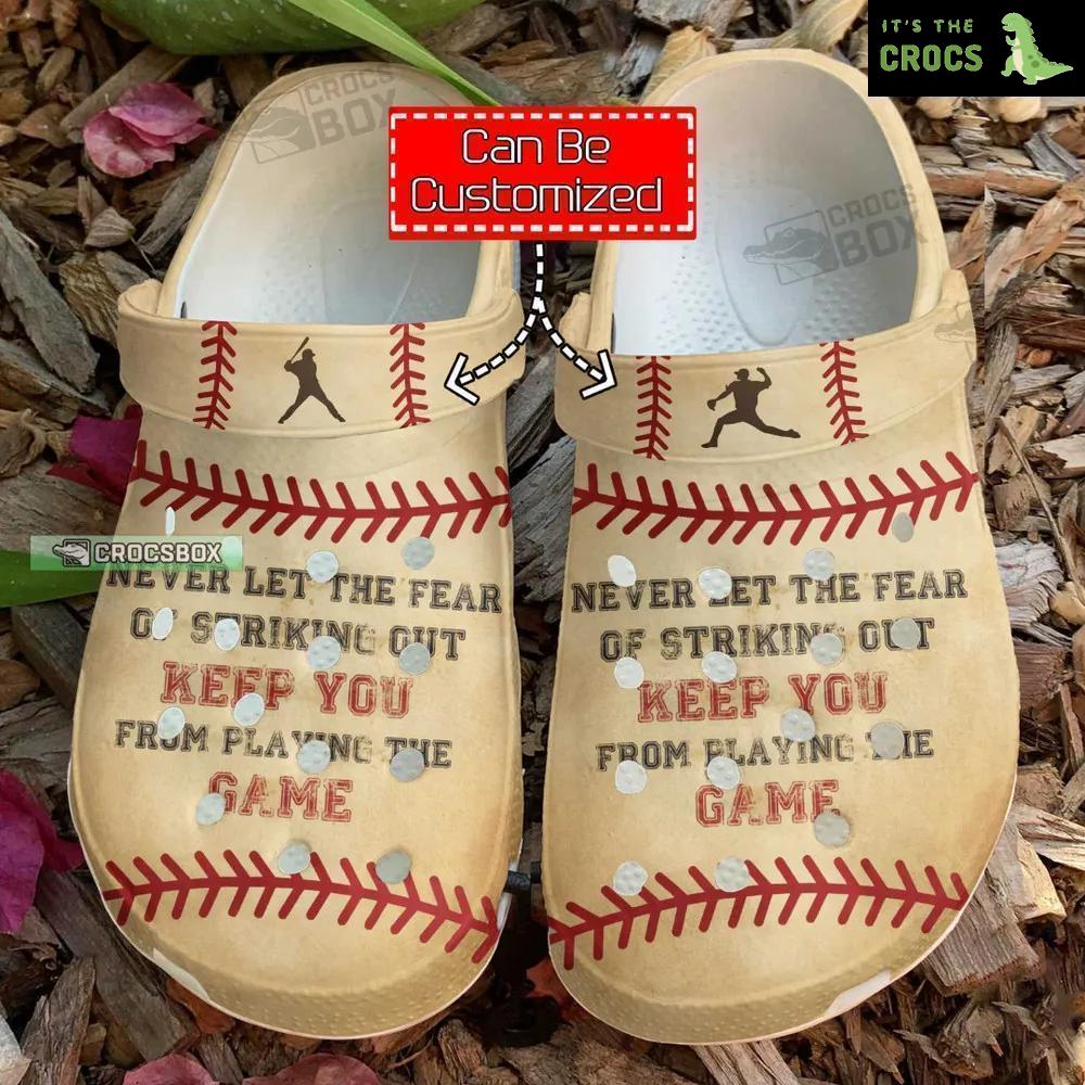 Striking Out Classic Baseball Crocs Shoes