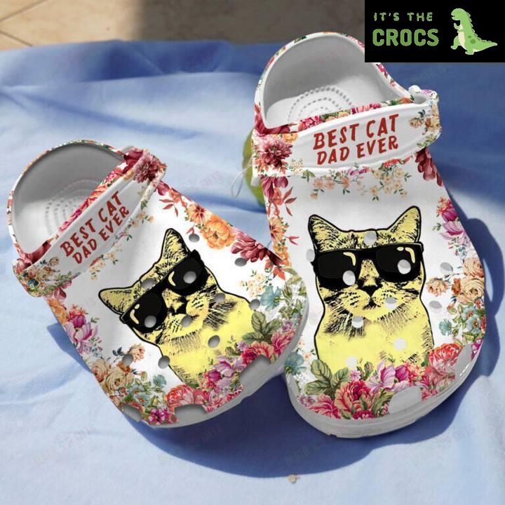 Stylish Cat Dad: Step into Comfort and Fashion with Crocs Classic Clogs Shoes!