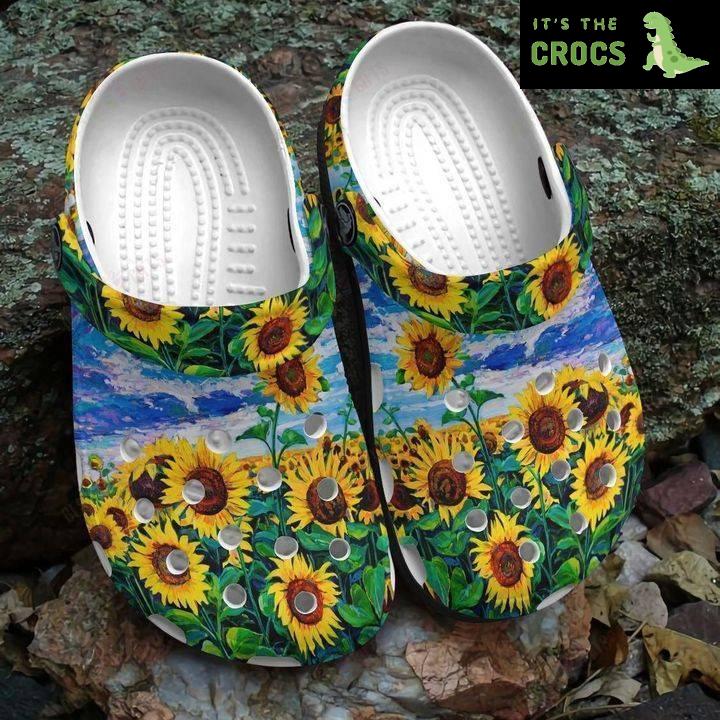 Sunflower A Beautiful Picture Crocs Classic Clogs Shoes