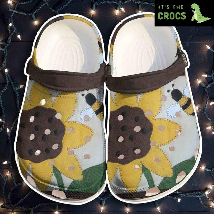 Sunflower Bee Suture Crocs Classic Clogs Shoes For Niece Daughter Sunf