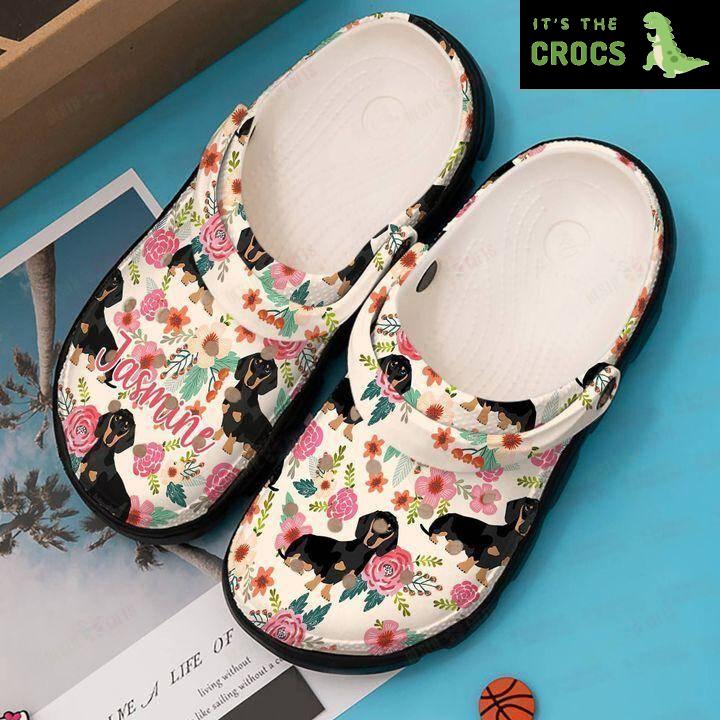 Tail – Wagging Fashion: Make a Statement with Dachshund Crocs Classic Clogs