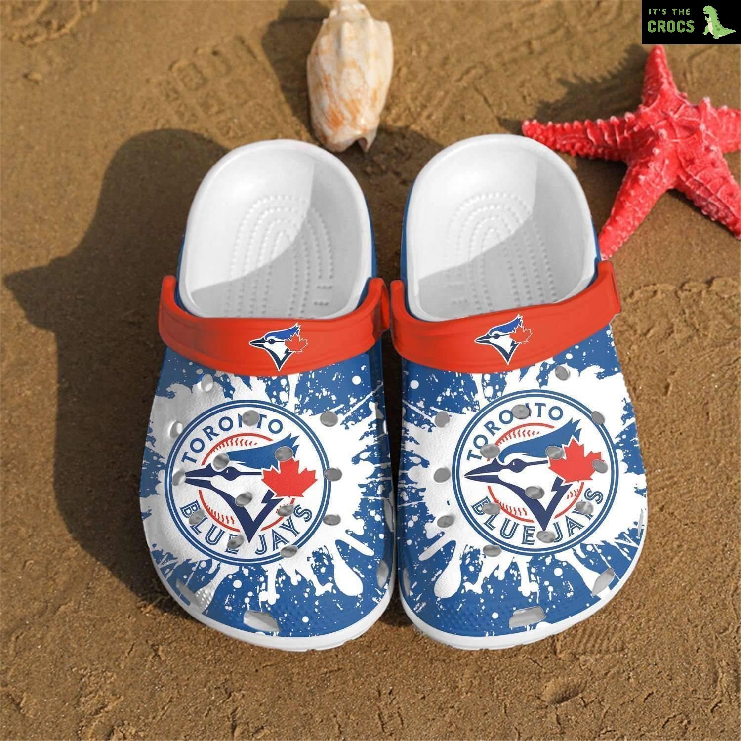 Toronto Blue Jays Gift For Mlb 2 Fans Rubber Crocs Clog Shoes crocband Clogs