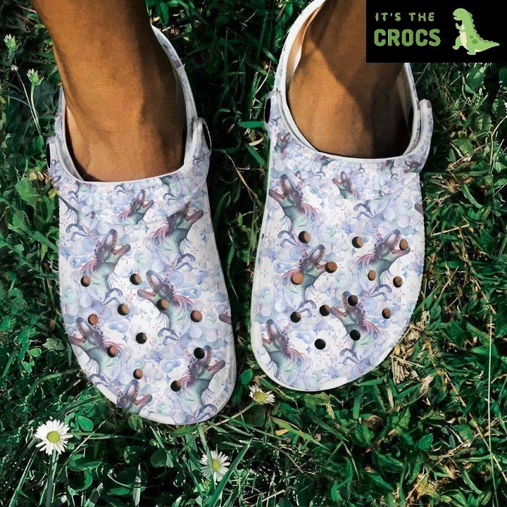 Unicorn Dinosaur Crocs Classic Clogs Shoes PANCR0633