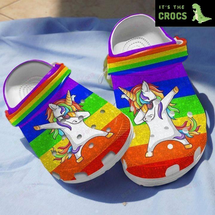 Unicorn Rainbow Crocs Classic Clogs Shoes