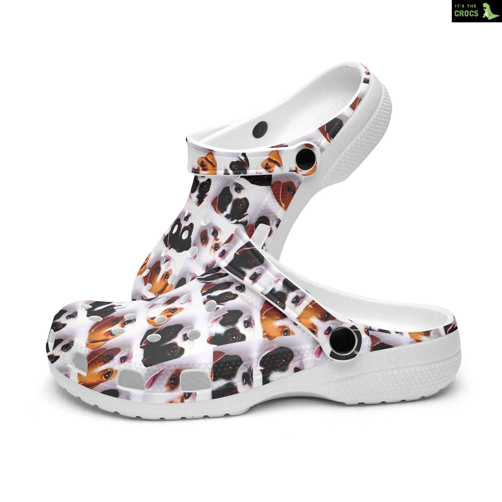 Unisex Crocclogs Cool Cute Puppies Power, Retro Groovy Vibes Puppies, Maltese Puppies