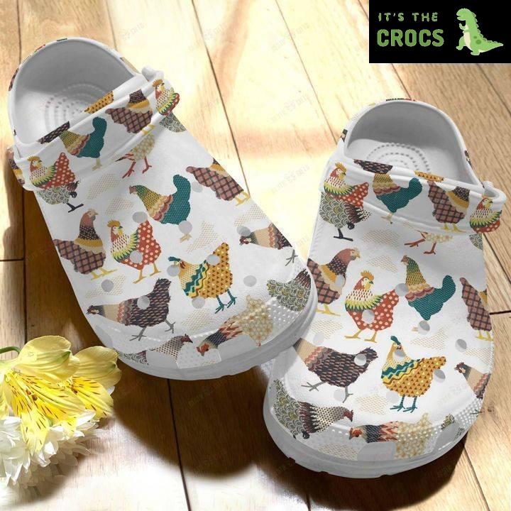 Vintage Chicken Ladies Crocs Classic Clogs Shoes