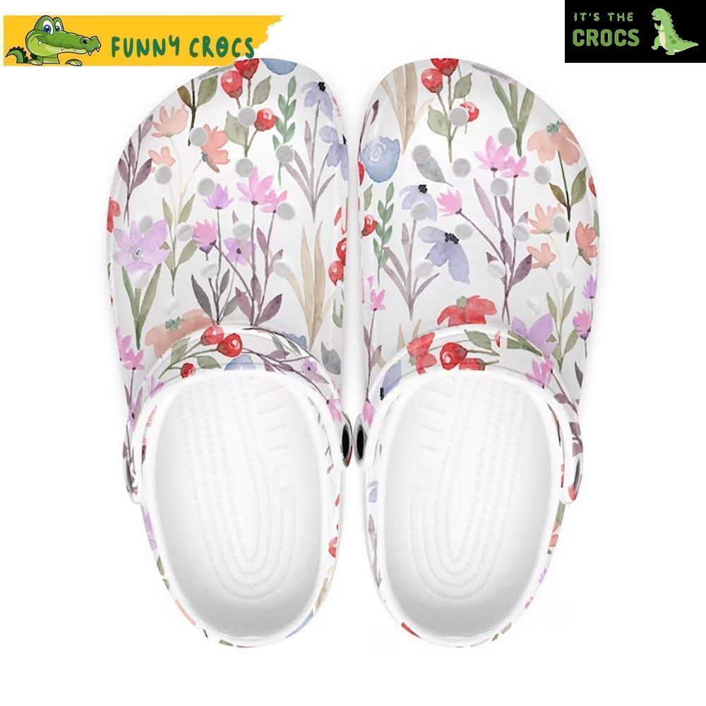 Vintage Flower Crocs Clogs